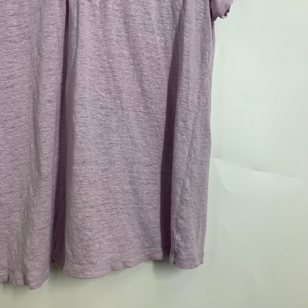 Sanctuary Lavender Heathered V-Neck Short Sleeve Top Purple Tee Size XL - Picture 8 of 14
